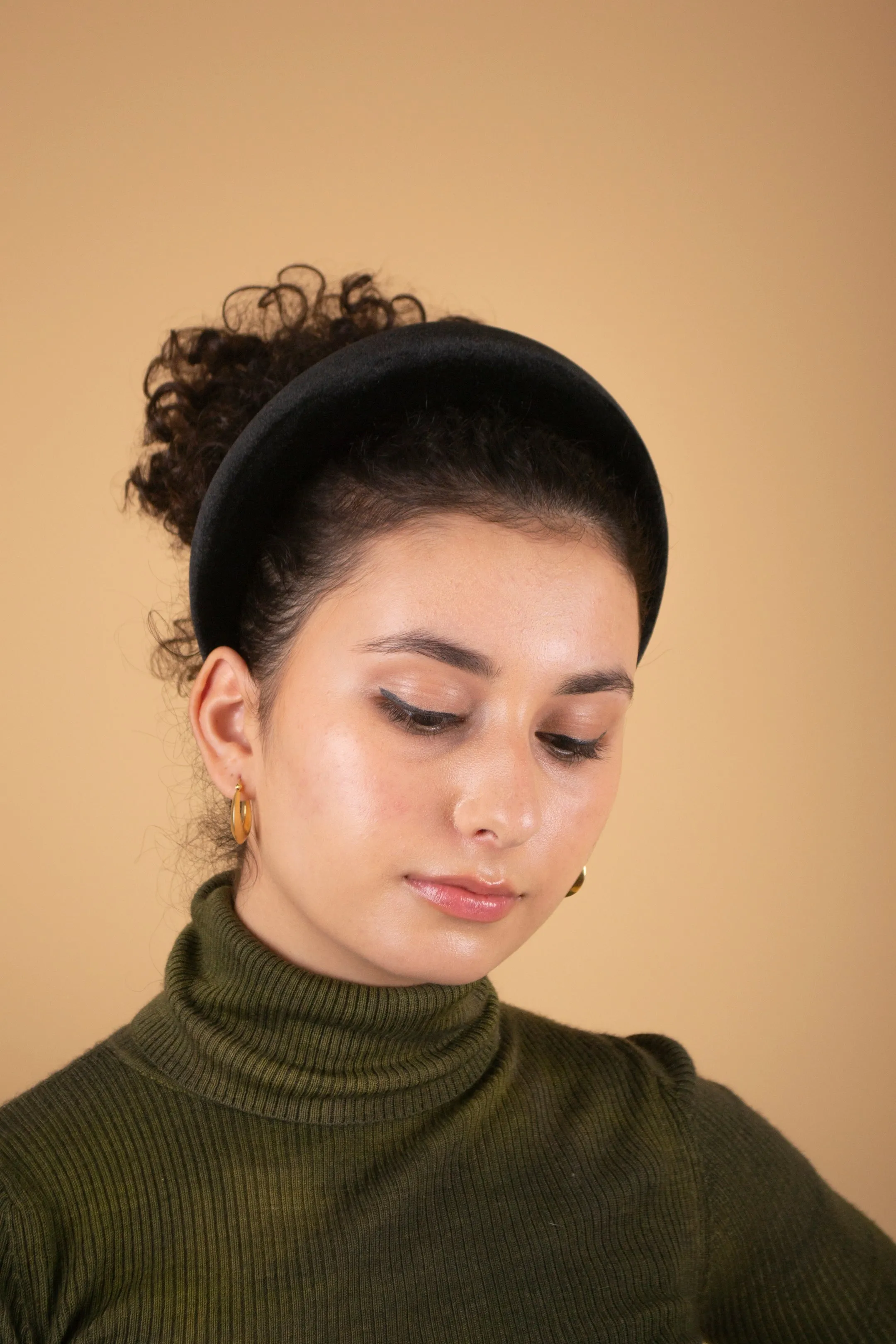 Padded Headband Black Velvet - Mega