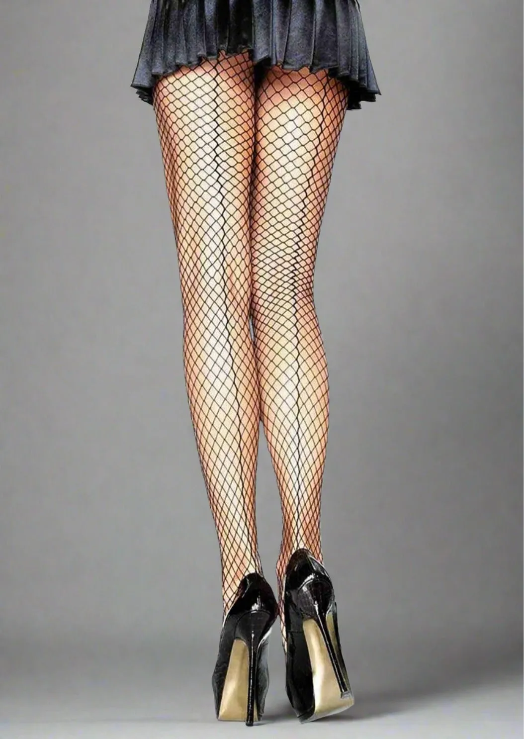 Pantyhose Fishnet Backseam Black