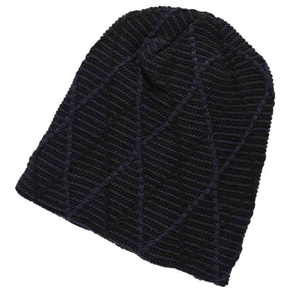 Pile Knitted Wool Earflaps Pile Hat 65619748C