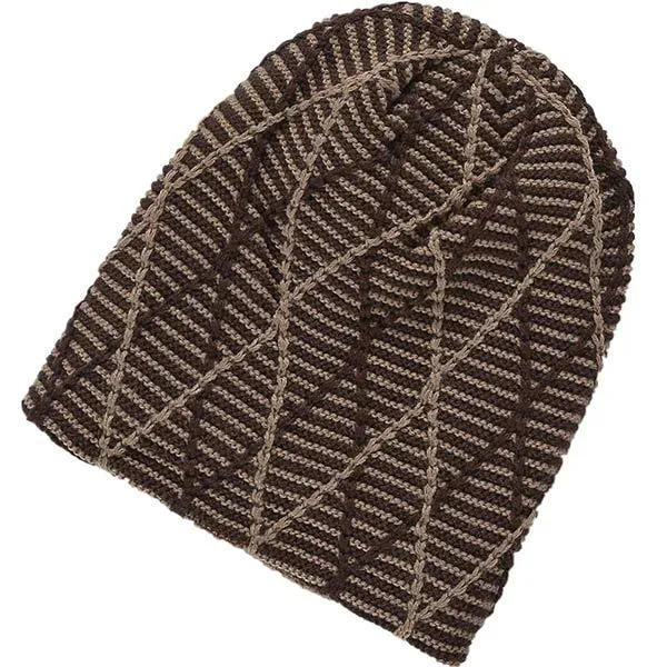 Pile Knitted Wool Earflaps Pile Hat 65619748C