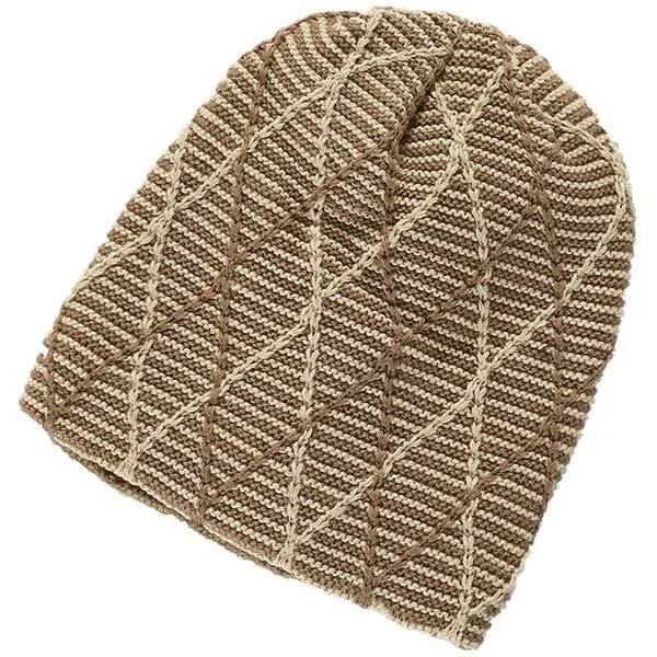 Pile Knitted Wool Earflaps Pile Hat 65619748C