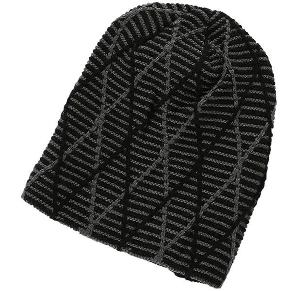 Pile Knitted Wool Earflaps Pile Hat 65619748C