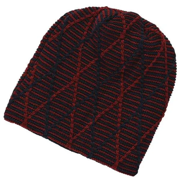 Pile Knitted Wool Earflaps Pile Hat 65619748C