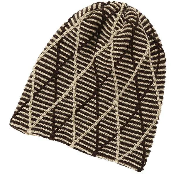 Pile Knitted Wool Earflaps Pile Hat 65619748C