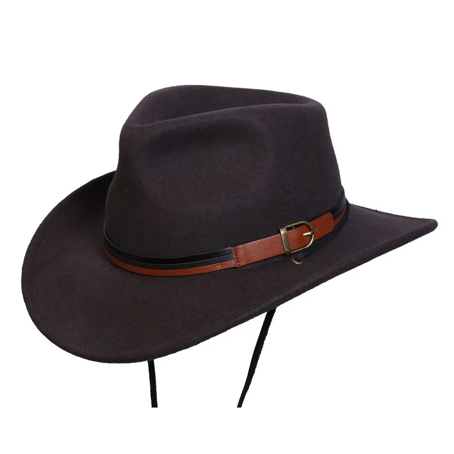 Port Douglas Outback Wool Hat Brown