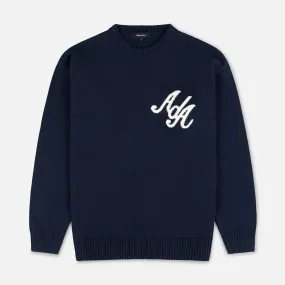 Royal Blue AdA Knitted Crew