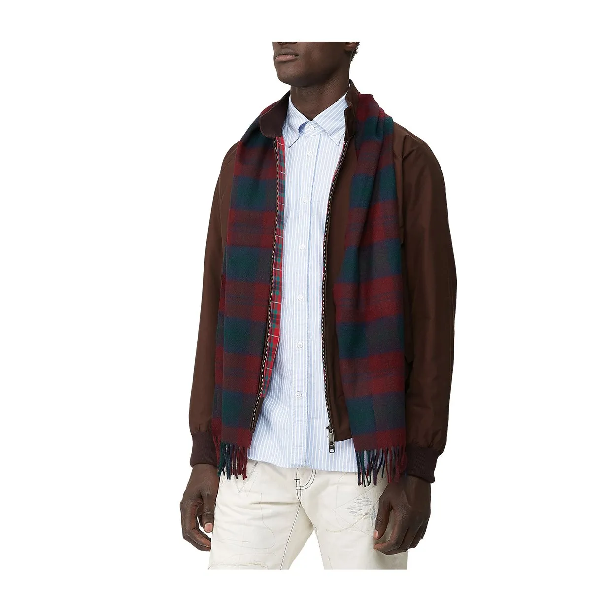 Sciarpa Baracuta Check Wool Blu / Rosso