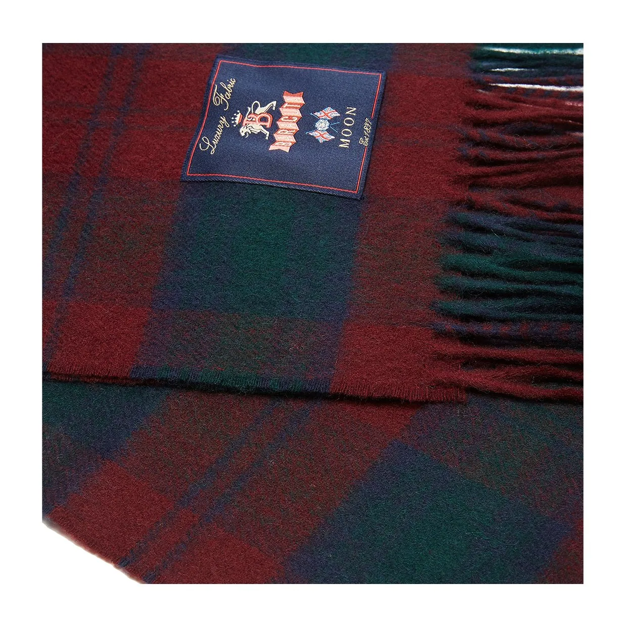 Sciarpa Baracuta Check Wool Blu / Rosso