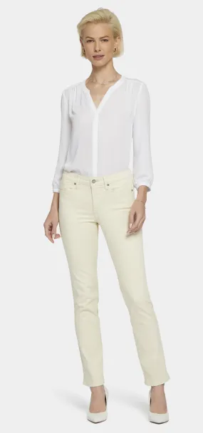 Sheri Slim Jeans Creme Premium Denim | White Creek