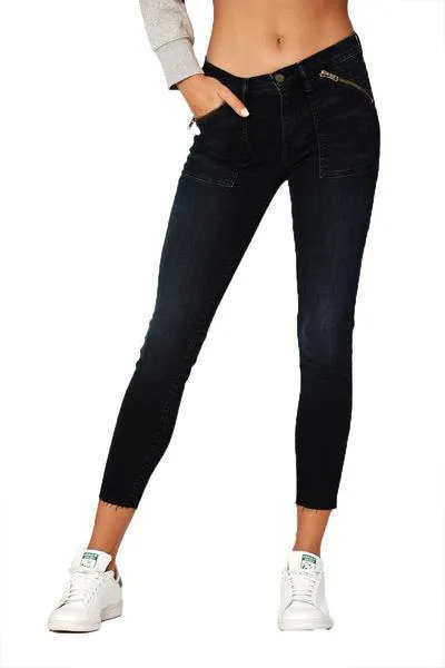 Skinny Jeans in Black Denim by Etienne Marcel