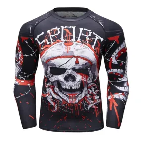 Skull Compression 'Kraken' Elite Long Sleeve Rashguard