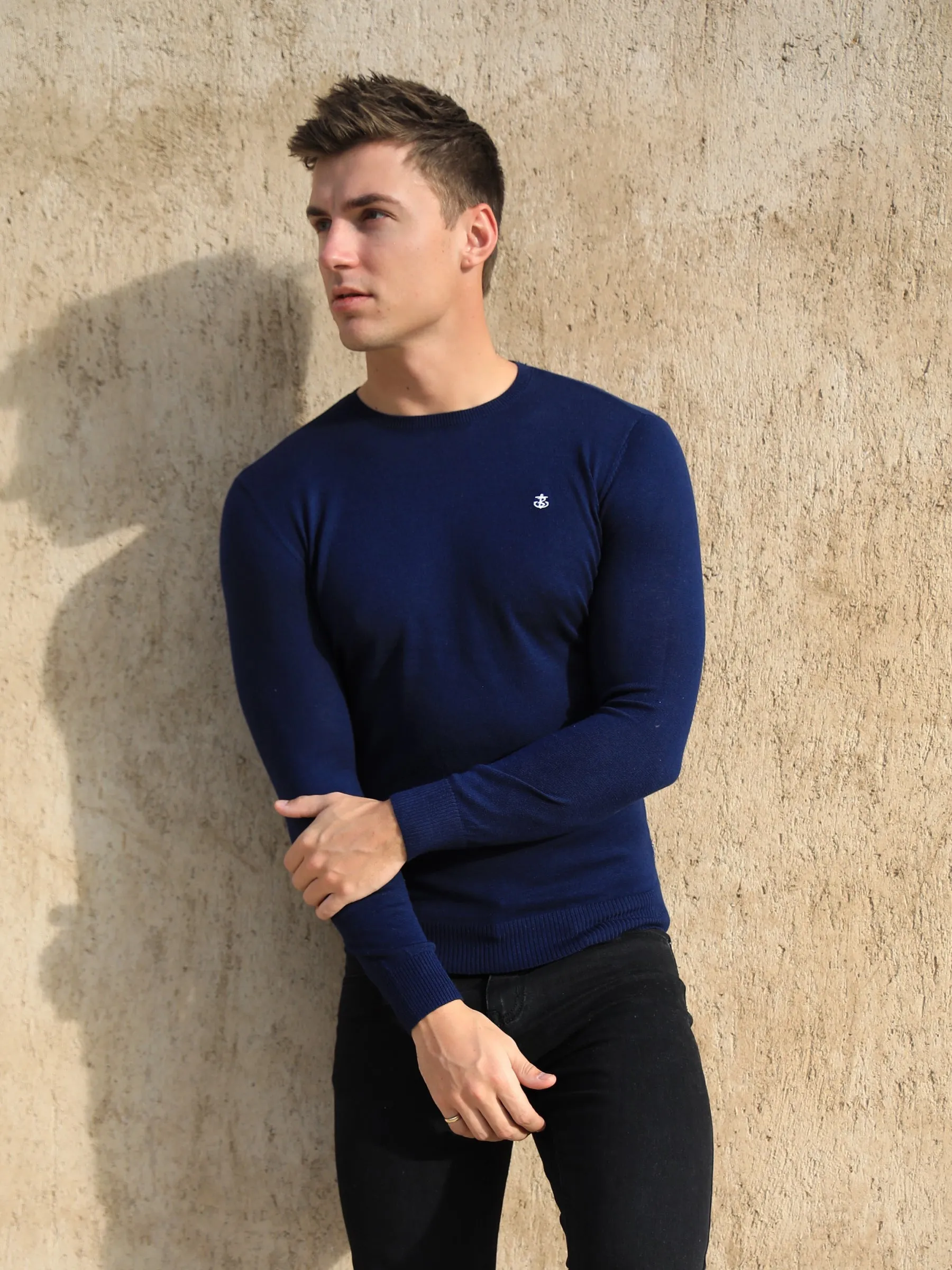 Sudbury Knitted Jumper - Navy