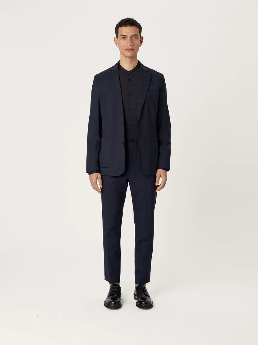 The Tropical Wool Suit - Navy