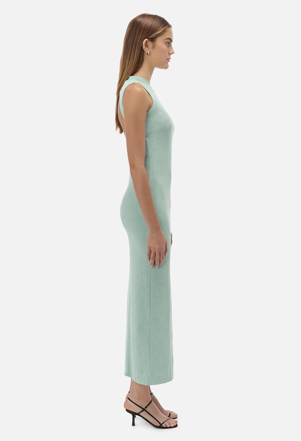 Velvet Jersey Maxi / Celadon