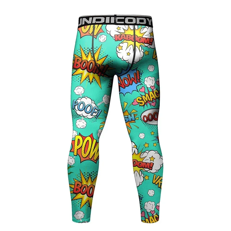 Warrior 'Comic Print' Compression Set