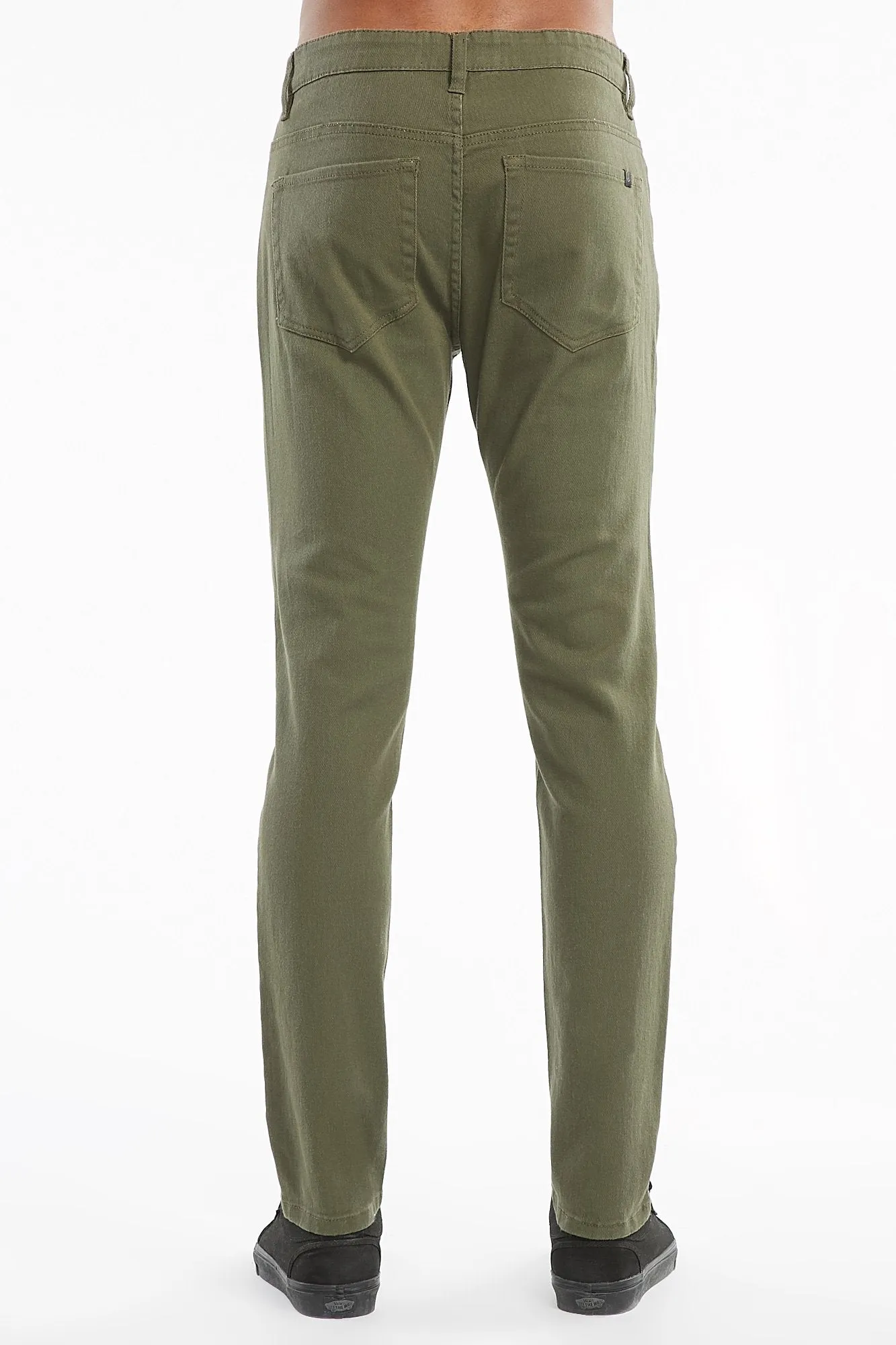 West 49 Guys Skinny Bull Denim Olive Jeans