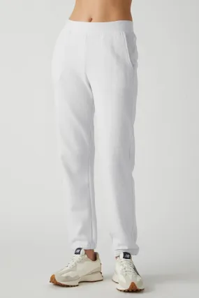 ZUMA ORGANIC FLEECE SWEATPANT (WHITE) - VELVET